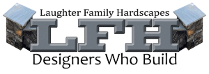 Laughter Family Hardscapes logo featuring "LFH" and the tagline "Designers Who Build," representing a landscaping service focused on privacy practices and personal information handling.