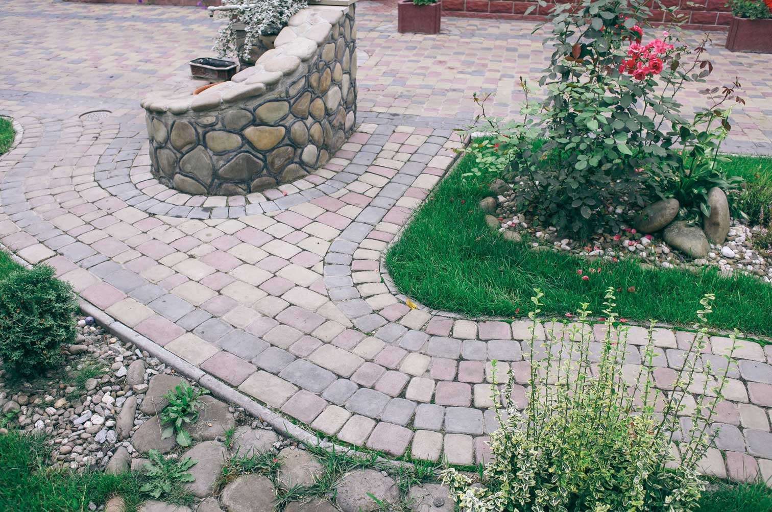 walkway Laughter Family Hardscapes outdoor living project